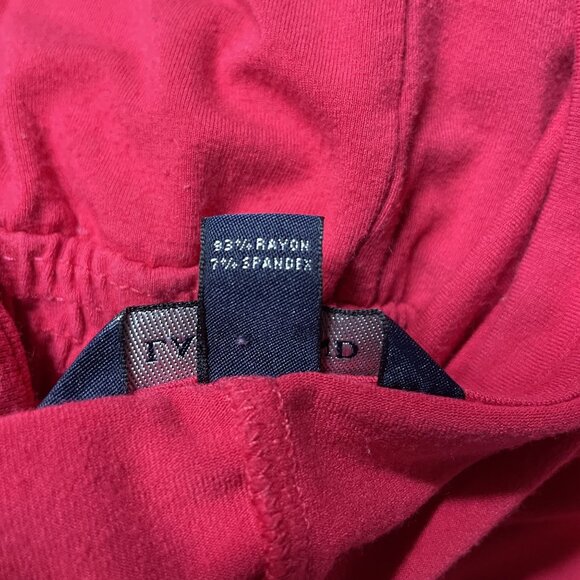 Lands End Red Coverup Dress Plus Size 3X Elastic Waist u - Picture 9 of 10